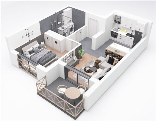 Subotica, Palić, Stan, 2.0, 50m2