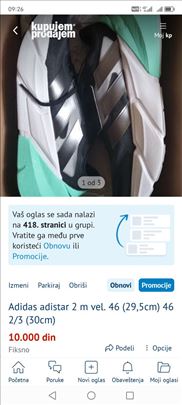 Adidas adistar 2 m vel. 46 (29,5cm) 46 2/3 (30cm)