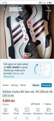 Adidas rivalry 86 low vel. 46 (29,5cm)
