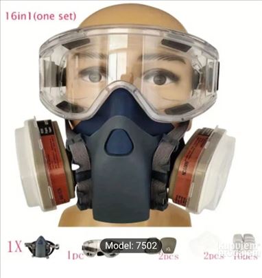 Maska za farbanje smirglanje 3M model 7502 novo