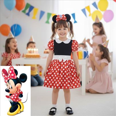 Mini Maus haljina kostim za decu + rajf poklon m17