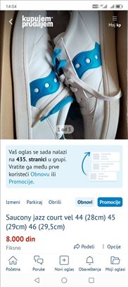 Saucony jazz court vel 45 (29cm)