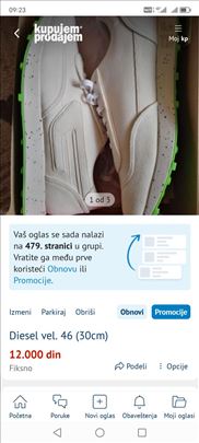 Diesel vel. 46 (30cm)