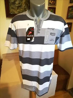 Nova muska majica Mastiff Braon-sivo-bela 4XL Novo