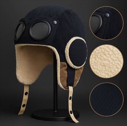 Ruska kapa šubara sa krznom i naočarima model 6 