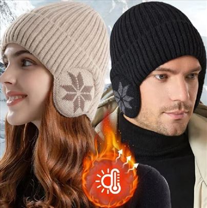 Zimske  kape UNISEX sa dodatkom za uši postavljene