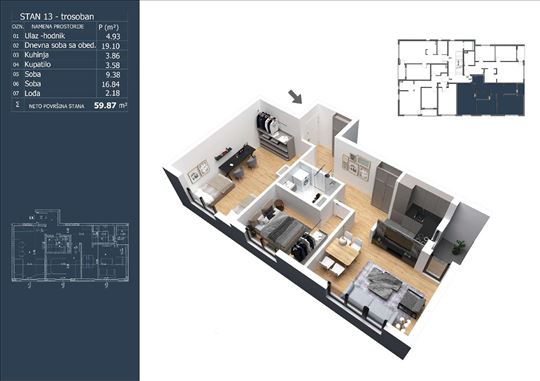 Ledine, novogradnja, sa građevinskom dozvolom-LUX
