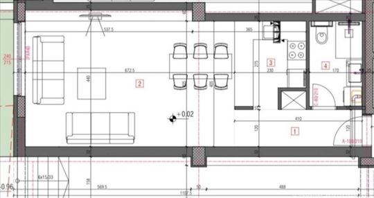 TOP - Stan u izgradnji, strogi centar, 46m2