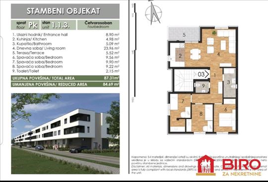 Stan,Novi Sad,Veternik,kv: 85.00, ID: 1010952