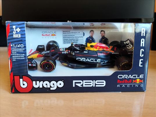 Burago Formula 1 F1 Red Bull 19 Max Verstappen