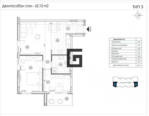 Luksuz, novogradnja-Novi Beograd, Ledine ID#1927