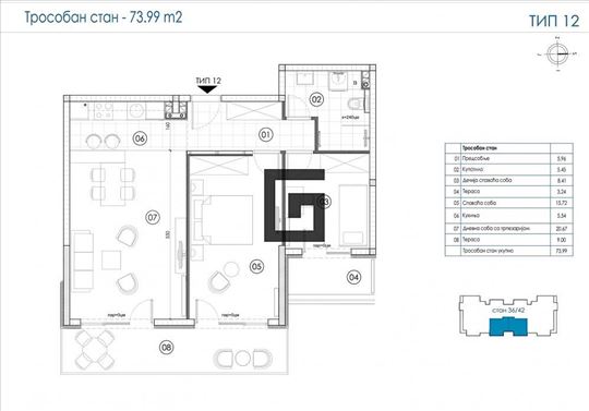Luksuz, novogradnja-Novi Beograd, Ledine ID#1928