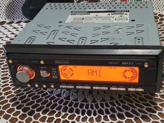 Silvercrest CRE-521 autoradio mp3 aux usb 4x40w