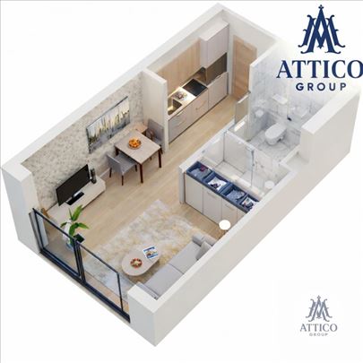 Garsonjera u izgradnji – Satelitska pijaca | Povra