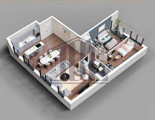 Lux novogradnja, Vračar, 83m2