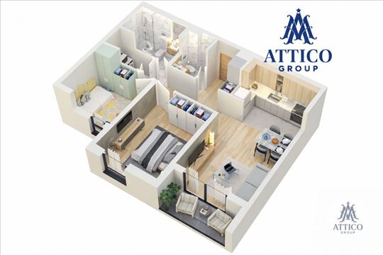 Trosoban stan u izgradnji – Satelitska pijaca | Po