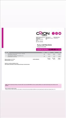 Ustupam ORION internet i kablovsku