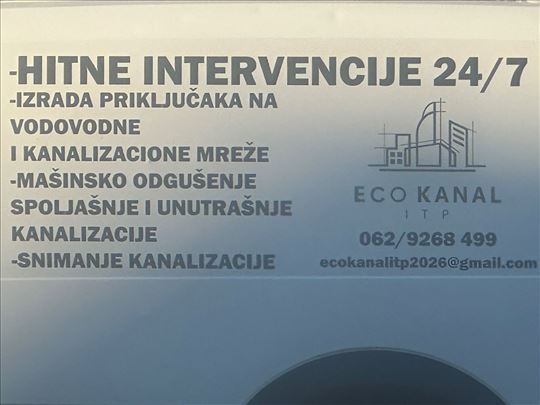 Vodovodni i kanalizacioni radovi