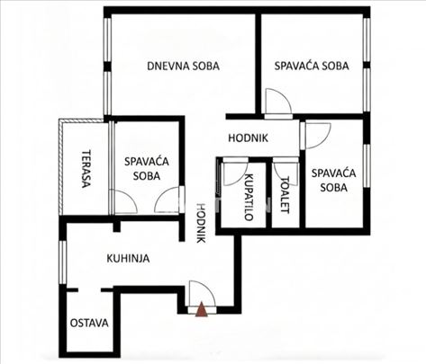 Carina, blok 34, komforan 3.5 ID#2345