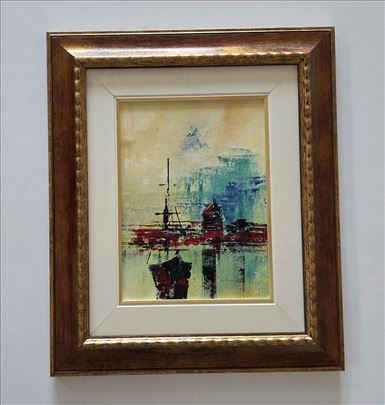 Ulje na platnu - Crveni horizont