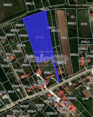 Vranic. Gradjevinski plac. 77 ari.