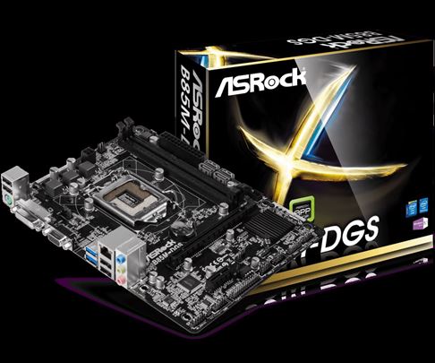 Asrock B85+I3 4360+8GB+DC+SSD 128GB Garancija