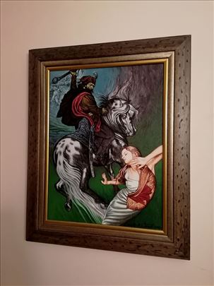 Miodrag Miša Jelić - ulje na platnu