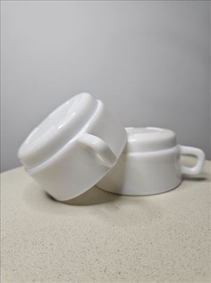 Mlečno kaljeni opal - Set francuskih supijera