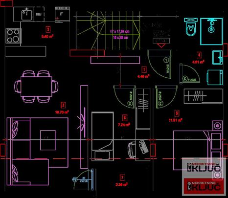 Adice, 54m2, Dvoiposoban sa pdv