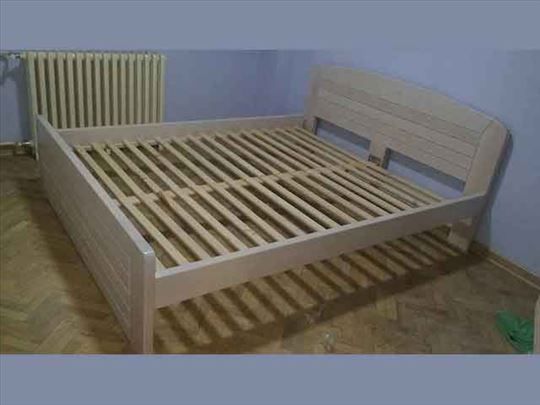 Bračni krevet Kan beli bajc 160x200