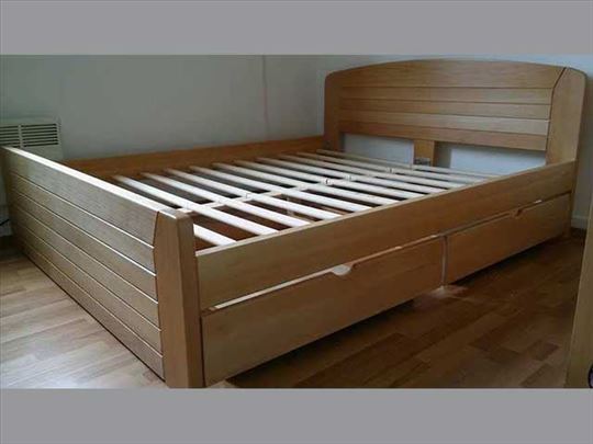 Bračni krevet Kan natur 160x200+2 fioke akcija