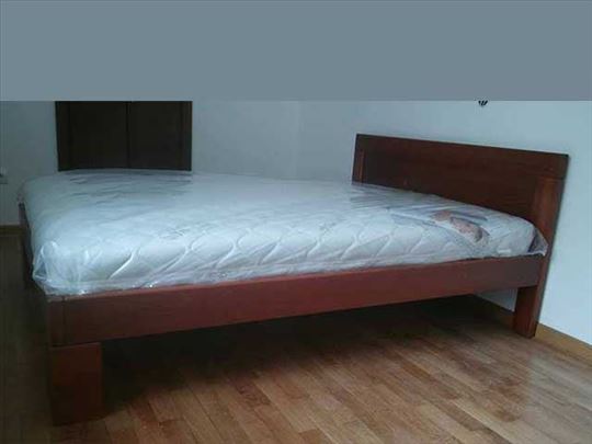 Bračni krevet Monaco trešnja i dušek Casper 140x20