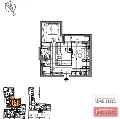 Centar-peŠaČka Zona, 62m2, Dvoiposoban sa pdv