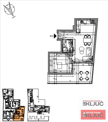 Centar-peŠaČka Zona, 64m2, Dvosoban sa pdv
