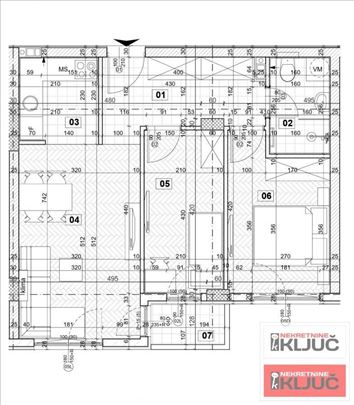 Detelinara, 53m2, Dvoiposoban sa pdv