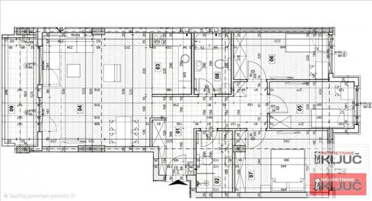 Detelinara, 92m2, Četvorosoban sa pdv