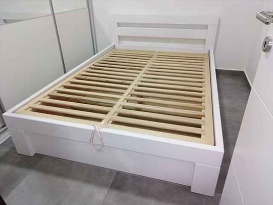 Krevet Quadro 160x200 beli sa kutijom i mehanizmom