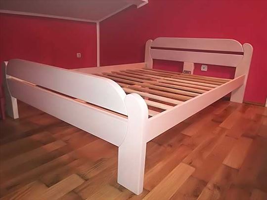 Krevet Violeta beli bajc 140x200