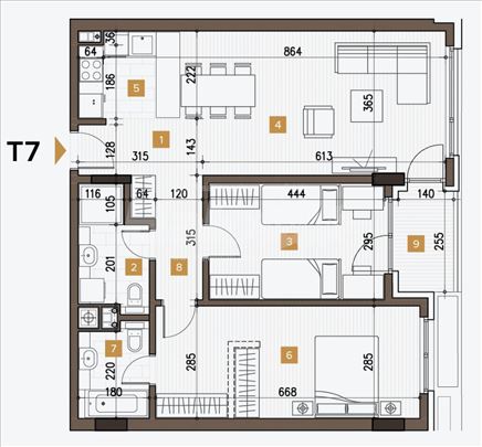 Lux 51, 81m2, 3.0, Bežanijska kosa