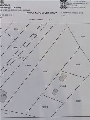 Rakovica, Resnik, plac 20ari, uknjižen