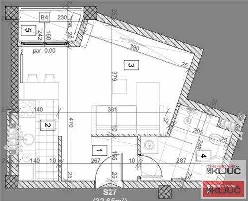 Salajka, 33m2, Jednosoban sa pdv, Izgradnja
