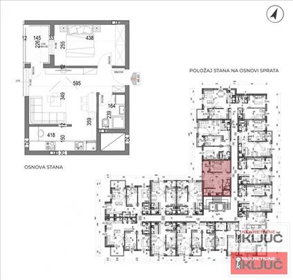Somborski Bulevar, 42m2, Dvosoban sa pdv