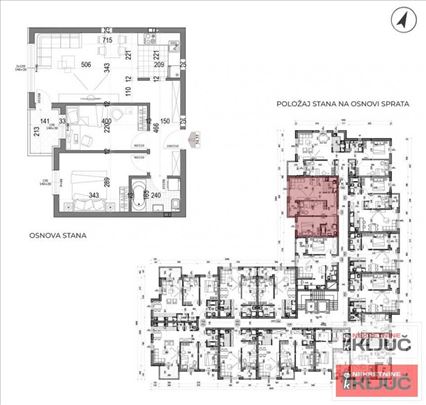 Somborski Bulevar, 57m2, Dvoiposoban sa pdv