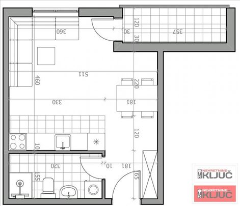 Sremska Kamenica, 34m2, Jednosoban sa pdv, Kredit