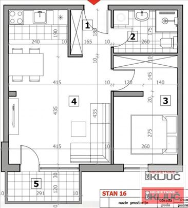 Sremska Kamenica, 45m2, Dvosoban sa pdv, Kredit