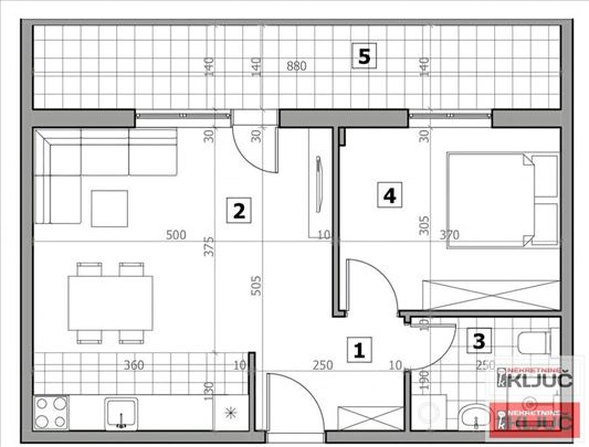 Sremska Kamenica, 56m2, Dvosoban sa pdv, Kredit