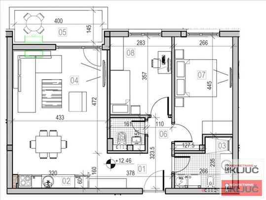 Sremska Kamenica, 70m2, Trosoban sa pdv, Izgradnja