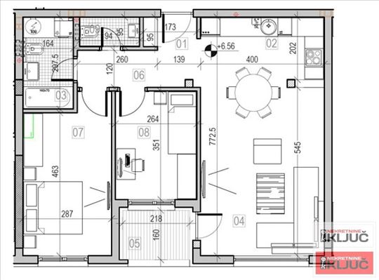 Sremska Kamenica, 71m2, Trosoban sa pdv, Izgradnja