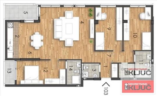 Telep, 110m2, Četvorosoban sa pdv, Renomiran inves