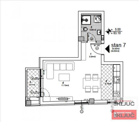 Telep, 33m2, Jednosoban sa pdv